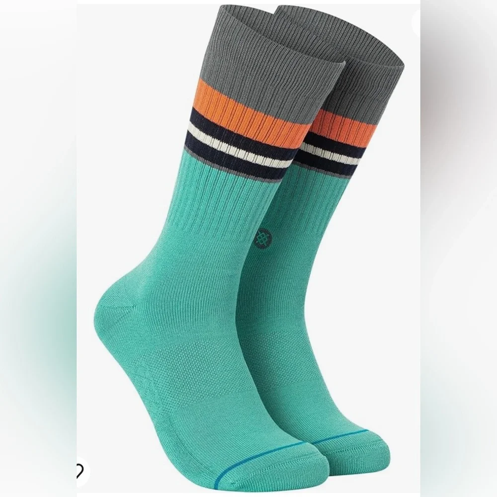(3) Stance Neptune Casual Cotton Blend Crew Height Mid Cushion Socks
